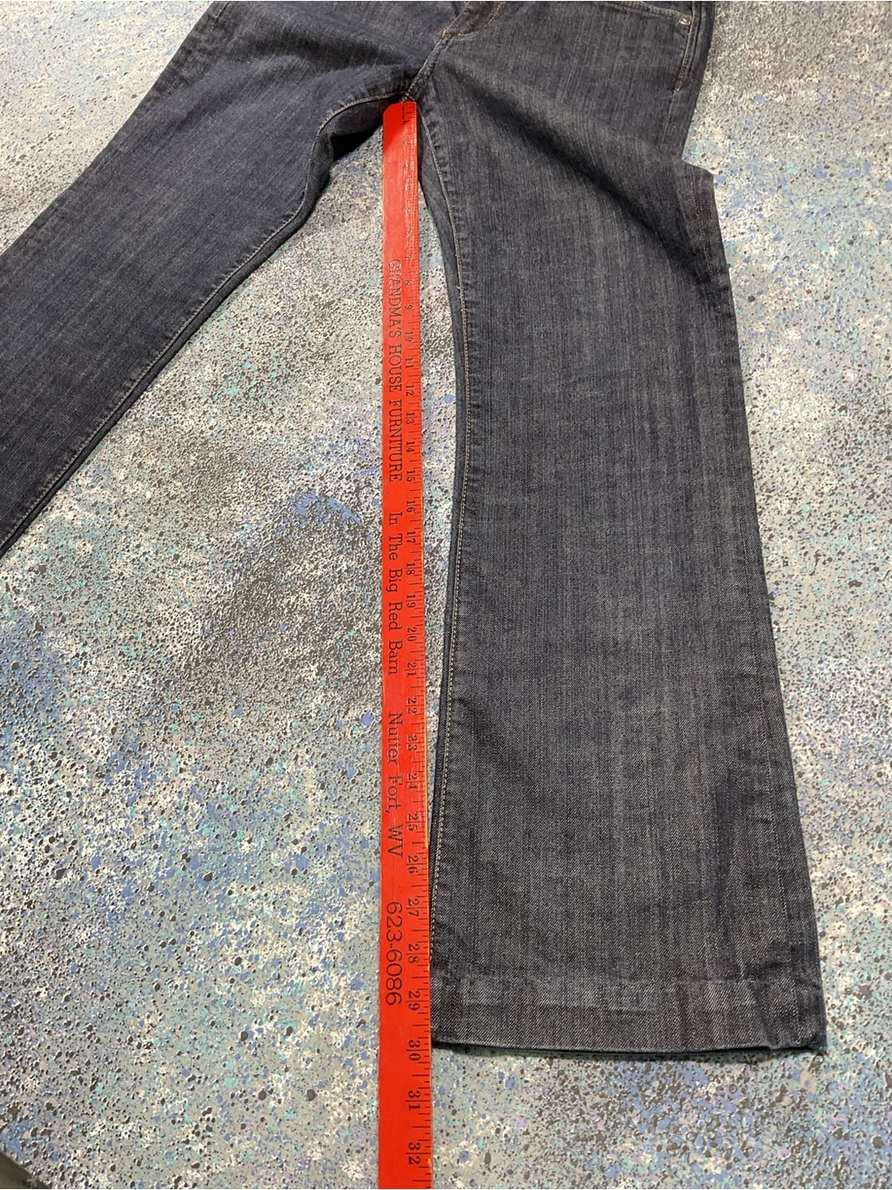 KUT from the Kloth Womens Size 8 Dark Wash Bootcut Jeans Contrast Stitch - Picture 8 of 10